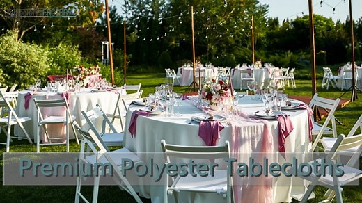 Upgrade your table setting with our chic and modern Premium Polyester Tablecloths! 🌟 High-quality and sleek they come in a variety of shapes, sizes, and colors to suit your style. Perfect for any special event! #tableclothsfactory ➡️ Shop Now! - https://bit.ly/3otEZDf | TableclothsFactory