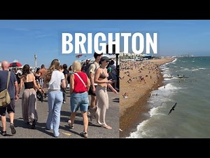 Brighton, UK | 4k Walking Tour Sunny Weather.