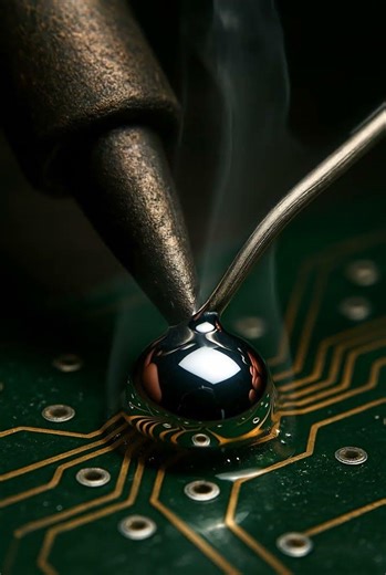 Micro Engineering: The Art of Soldering #macro #asmr 🔌🔥