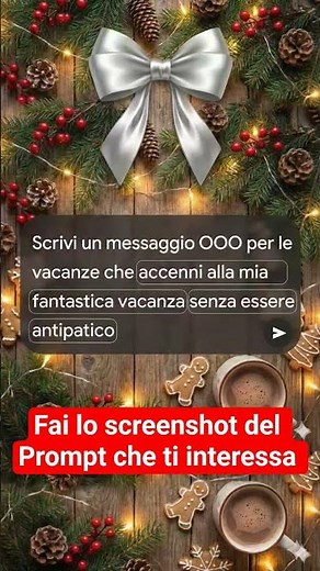 6 PROMPT per la tua mail di ferie! 🤖🎄#Shorts​