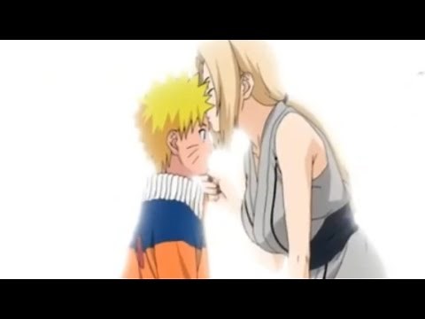 Tsunade kissing Naruto :3