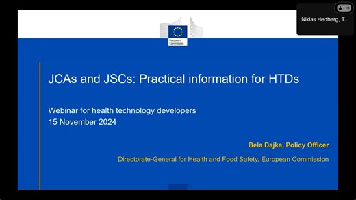 Chapter 4 - Submission of early information and demo of the HTA IT platform, presentation by Bela Dajka