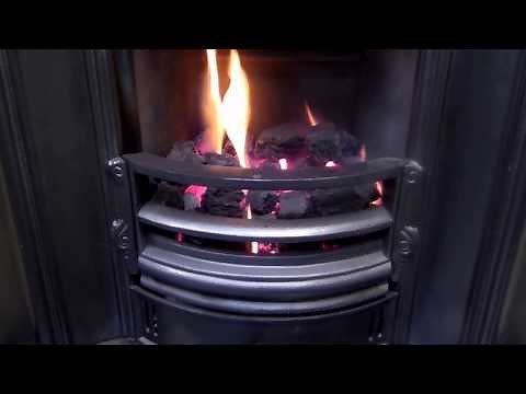 Britain`s Heritage Living flame Gas Fire Decorative fuel effect fire D F E
