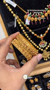 4.8K views · 883 reactions | 22KT gold bangles 40 GMs @sri_krishna_jewllers_ #bangle #bracelet #bangles #jewellery #jewelry #necklace #bracelets #gelang #earrings #fashion #gold #emas #ring #cincin #bangleset #banglebracelet #accessories #bridaljewellery #k #silver #wedding #indianjewellery #vpmonel #handmade #weddingjewellery #verapancawarna #bridalbangles #banglelove #kada #onlineshopping | SRI Krishna Jewellers | Facebook