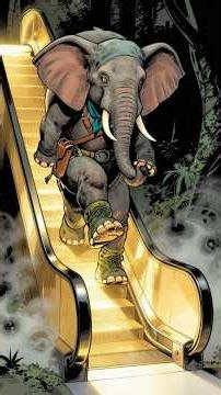 Elephant Discovers Magical Escalator That Saves His Forest Family