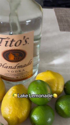 One glass of this and you’ll be good all day! Recipe below👇🏻#sweetsummertime #vodkatok #summervibes #lastnightwelettheliqourtalk #titosvokda 750 ml bottle of vodka of your choice 1 gallon mason jar 2 lbs lemons 4 limes 2.5 cups sugar 3 cups ice Slice half the lemons and limes and put them in the bottom of the mason jar Fill jar almost full with ice Slice remaining lemons and limes and put on top of the ice Pour 2.5 cups of sugar on top of the ice Pour 750 mls of Tito’s (or your vodka of choice