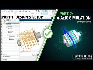 Siemens NX 4-Axis Simultaneous Simulation PART 2: Full Workspace Workflow