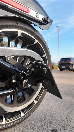 Harley Softail License Plate Relocation 🔥 Easy Install (No Axle Removal)