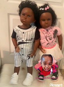 165K views · 2.4K reactions | I had to do another video of them they are so cute. Reborn dolls do not actually move or wave, it's just an animated AI app I use to bring my pictures of my dolls to life for fun and entertainment purposes only. #BlackTikTok #dollsoftiktok #dolls #reborn #fyp #trending #fyppppppppppppppppppppppp #toddlersoftiktok #blackgirlmagic #blackdoll #artist | Precious Angels Reborn Nursery | Facebook