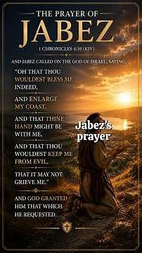 The Prayer of Jabez Explained l Bless Me Indeed | 1 Chronicles 4:10 KJV