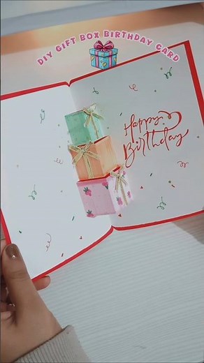 DIY Gift Box Birthday Card Tutorial 🎁
