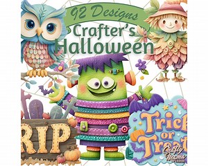 Halloween Clipart PNG, Trick or Treat Kids Clip Art, Scrapbook Halloween Graphics, Cute Halloween Props, Fabric Texture Clipart - Etsy