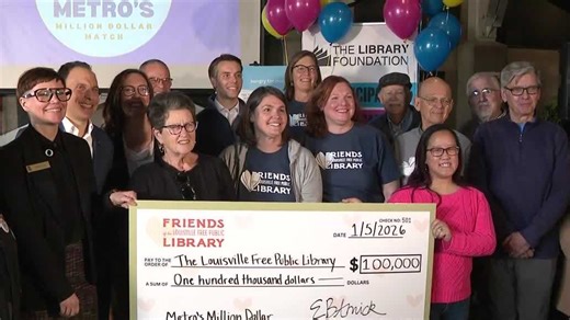 Louisville public libraries receive $100K donation to help expand services