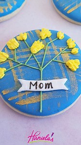 10K views · 43 reactions | Have you tried any of these fun decorating techniques? From gold luster dust brushstrokes, simple ruffled flowers, and a royal icing tail banner. Follow my Guide To Cookie Cookie Decorating to get started https://www.hanielas.com/cookie-decorating/ | Haniela's | Facebook