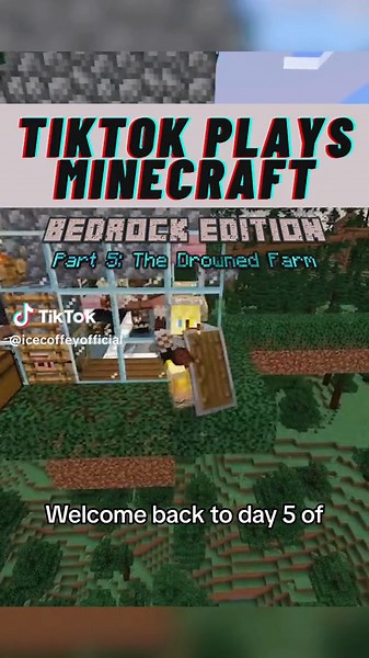 Replying to @.. Tiktok Plays Minecraft Day 5: The Trident Farm! Which will be automatic as soon as we get redstone. Afk gaming tutorial in bedrock edition 1.20.51 #icecoffey #minecraft #gaming #mcpe #bedrock #tiktokplaysminecraft #survival #minecraftbuilding #redstone