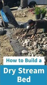 How to build a dry stream bed #shorts