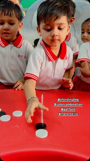 35K views · 545 reactions | #standingline #colorcombination #preschoolactivities #preschoollearning #pattern #funlearning #motorskills #preschooler #funlearningactivities | KT Kids Preschool | Facebook