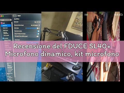 Recensione del FDUCE SL40+ Microfono dinamico, kit microfono USB/XLR per podcasting, giochi e stream