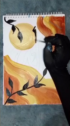 Arabic Calligraphy with brush and water color #allah #calligraphy #painting