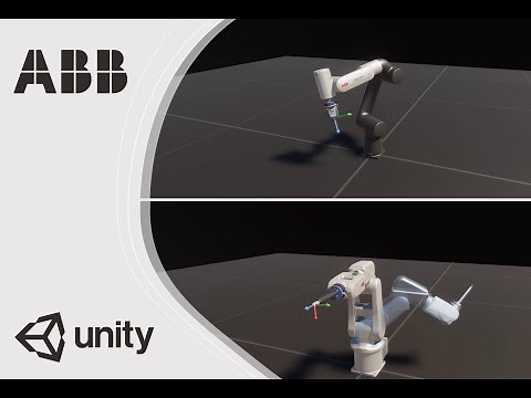 Unity3D Industrial Robotics - ABB CRB 15000 & ABB IRB 120 using EGM (Externally Guided Motion)