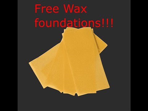 DIY wax foundation making bee hive or candle Part 2