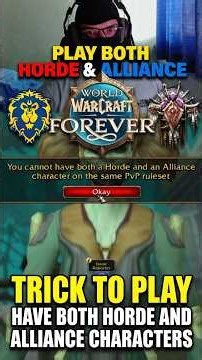 How To Play BOTH Horde and Alliance in WoW Forever BETA! #worldofwarcraft #wowforever#warcraft #fyp