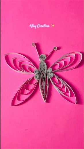 Quilling Paper Butterfly Making Short #shorts #diy #papercraft ‪@jaycreation2024‬