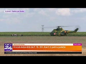 🟣 Digi24 News at 2 PM - F-16 jet shot down a drone in Romanian airspace