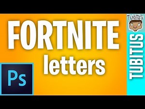 How to use the Fortnite letter font in Adobe Photoshop
