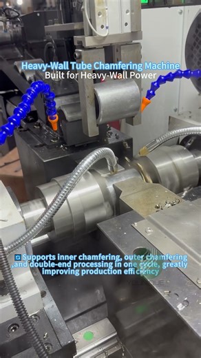 Heavy Wall Pipe Chamfering Machine | Precision Beveling for Thick Pipes#cncmill #machine
