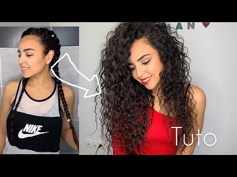 TRESSES COLLÉES + ondulation effet WAVY TUTO