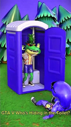 🚽 GTA V Who's Hiding in the Toilet? 😱#gta