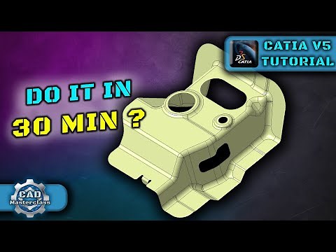 Can You Model This in 30 Minutes? | CATIA V5 Tutorial