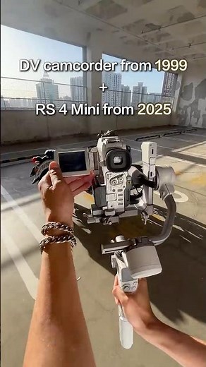 DV camcorder from 1999 + RS 4 Mini from 2025 = EPIC Retro Vibes #shorts