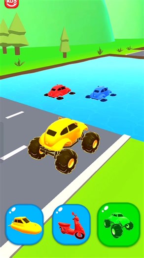 #shapeshifting funny race gameplay #gaming #racing