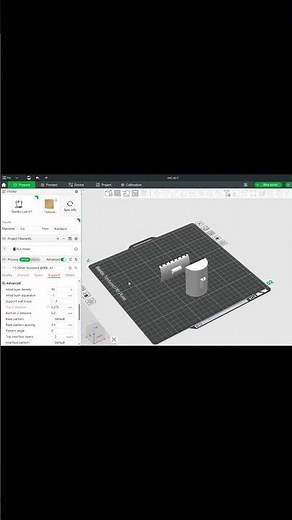 easy to remove supports in 3d printing #bambulab #3dprinter #bambulaba1