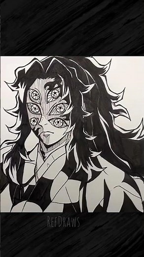 Kokushibo Speed Drawing #drawing #animedrawing #art