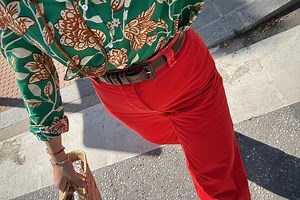 Cómo combinar un pantalón rojo | Colores, zapatos y accesorios