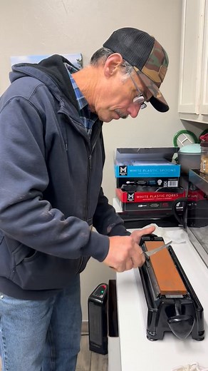 129K views · 433 reactions | Sharpening the knives, day is about to get real! | Sallee Meat Processing | Facebook