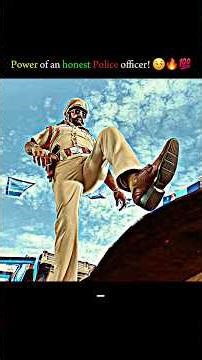 Power of an mental police officer! ☠️🔥💯 #attitudeshorts #shortsfeed #southmovie #policeofficer #4k