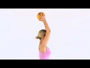 How to do a triceps curl with a medicine ball