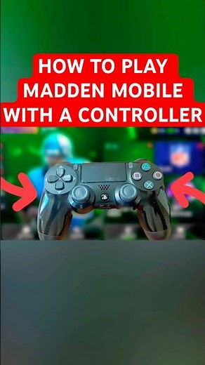HOW TO PLAY MADDEN MOBILE WITH A CONTROLLER (EASY TUTORIAL)🏈 #shorts