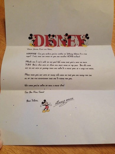 Send Your Kids a Letter from Mickey Mouse - Mommy Travels