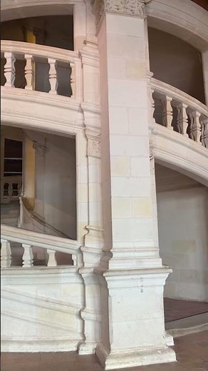 Chambord Double spiral staircase by Leonardo Da Vinci #visitfrance #loire #chambord