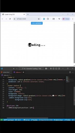 ✨ Animated “Loading ” Text