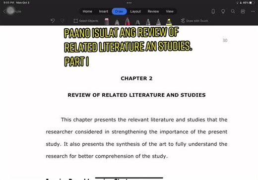 Paano Isulat ang Review of Related Literature and Studies: Tipid at Tiyak