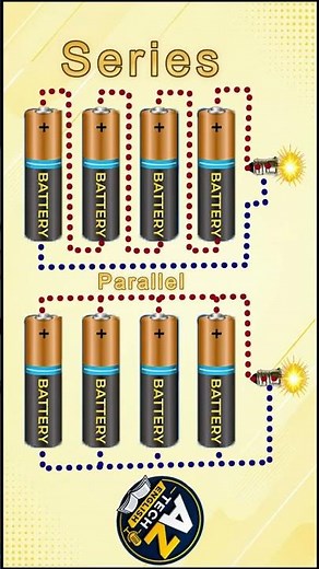 1.5 Volt Cell Series and Parallel Connections Explained | Voltage and Current Basics