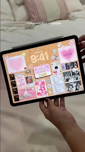 corkboard ipad wallpaper tutorial 💗