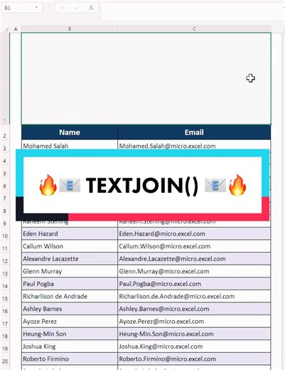 TEXTJOIN - Get Involved! #excel#fyp#foryou #foryoupage #howto #tutorial #exceltips #didyouknow #excel_learning #exceltok #lovegrows #edisonlighthouse