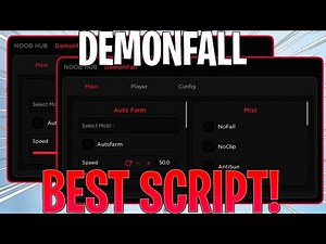 ROBLOX Demonfall Script/Hack GUI | Trinket Farm, Godmode + Kill All NPCs And More! I *PASTEBIN 2023*